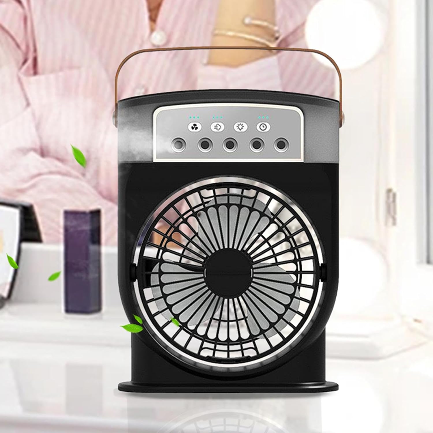 (Double Battery) Rechargeable Portable Mini Mist Cooling Fan